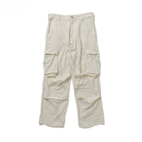 Half Circle Cargo Pants -Ecru-