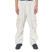 Half Circle Cargo Pants -Ecru-