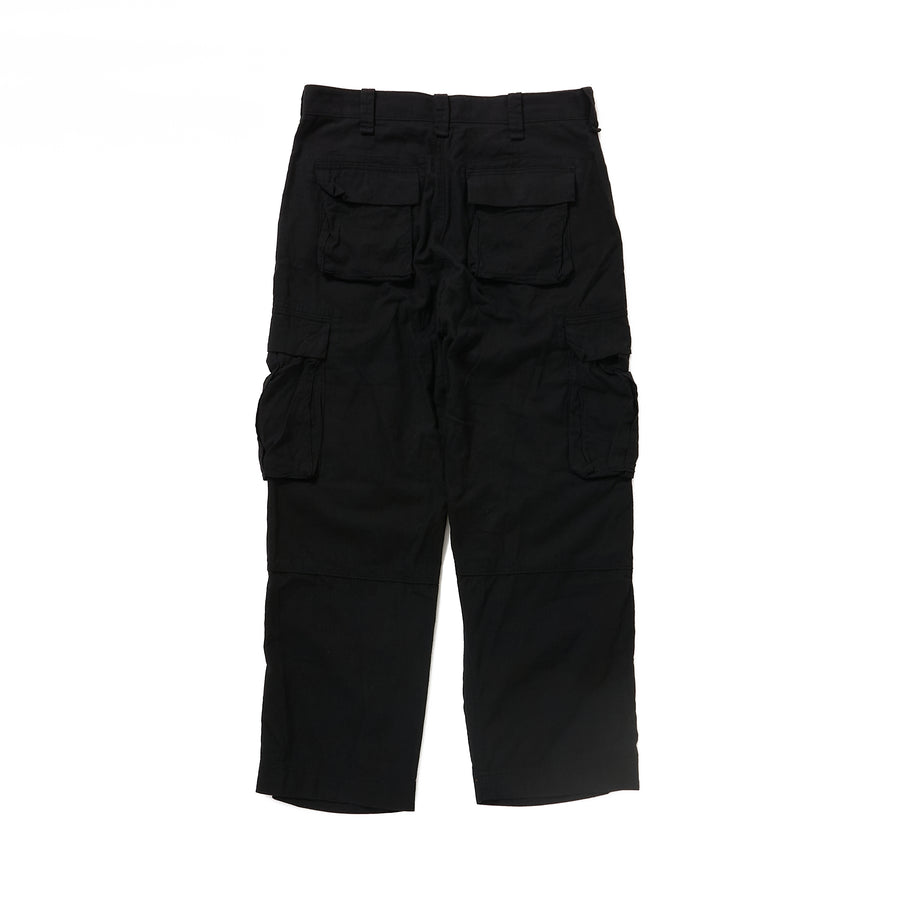 Half Circle Cargo Pants -Black-