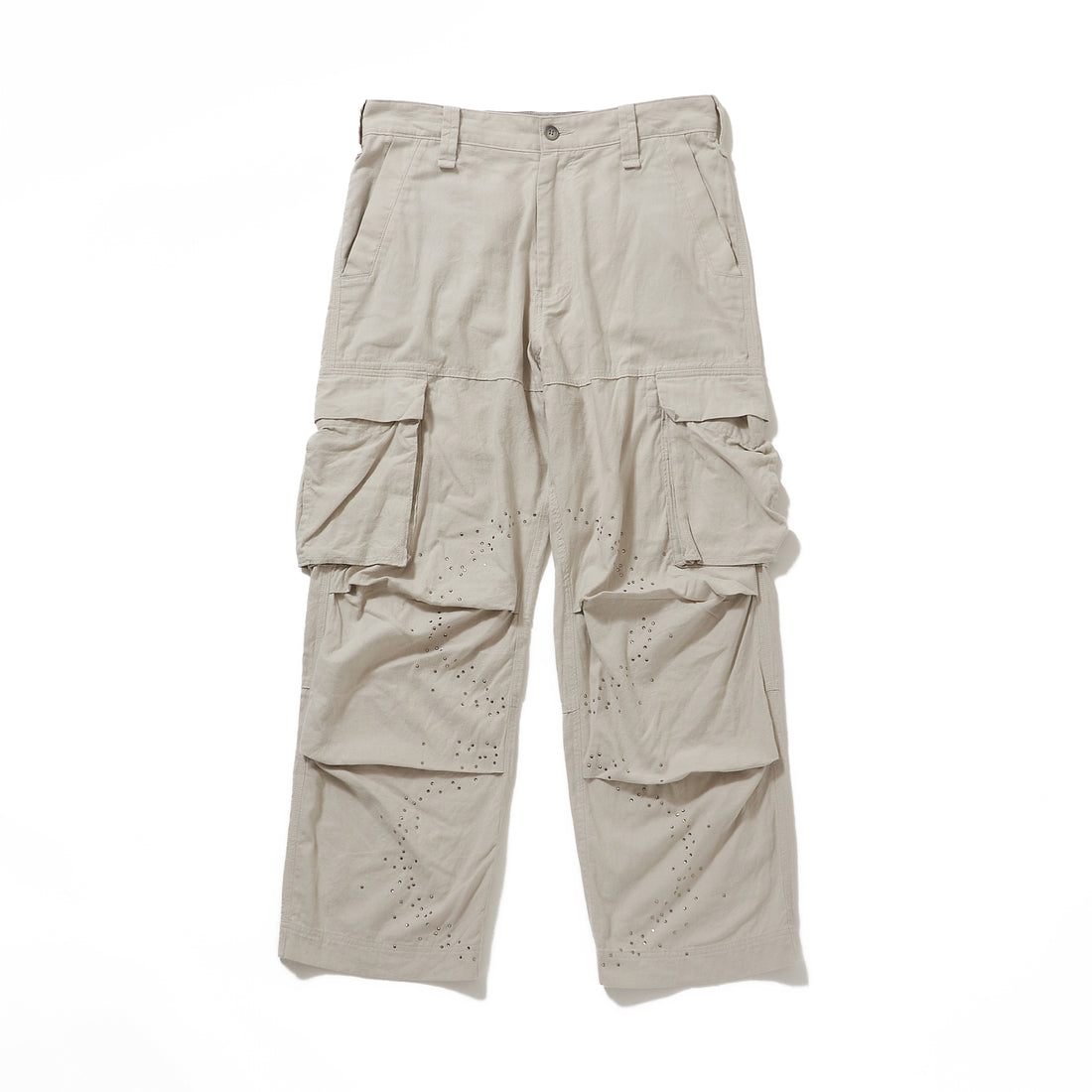 Half Circle Cargo Pants -Gray-