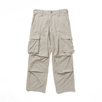 Half Circle Cargo Pants -Gray-